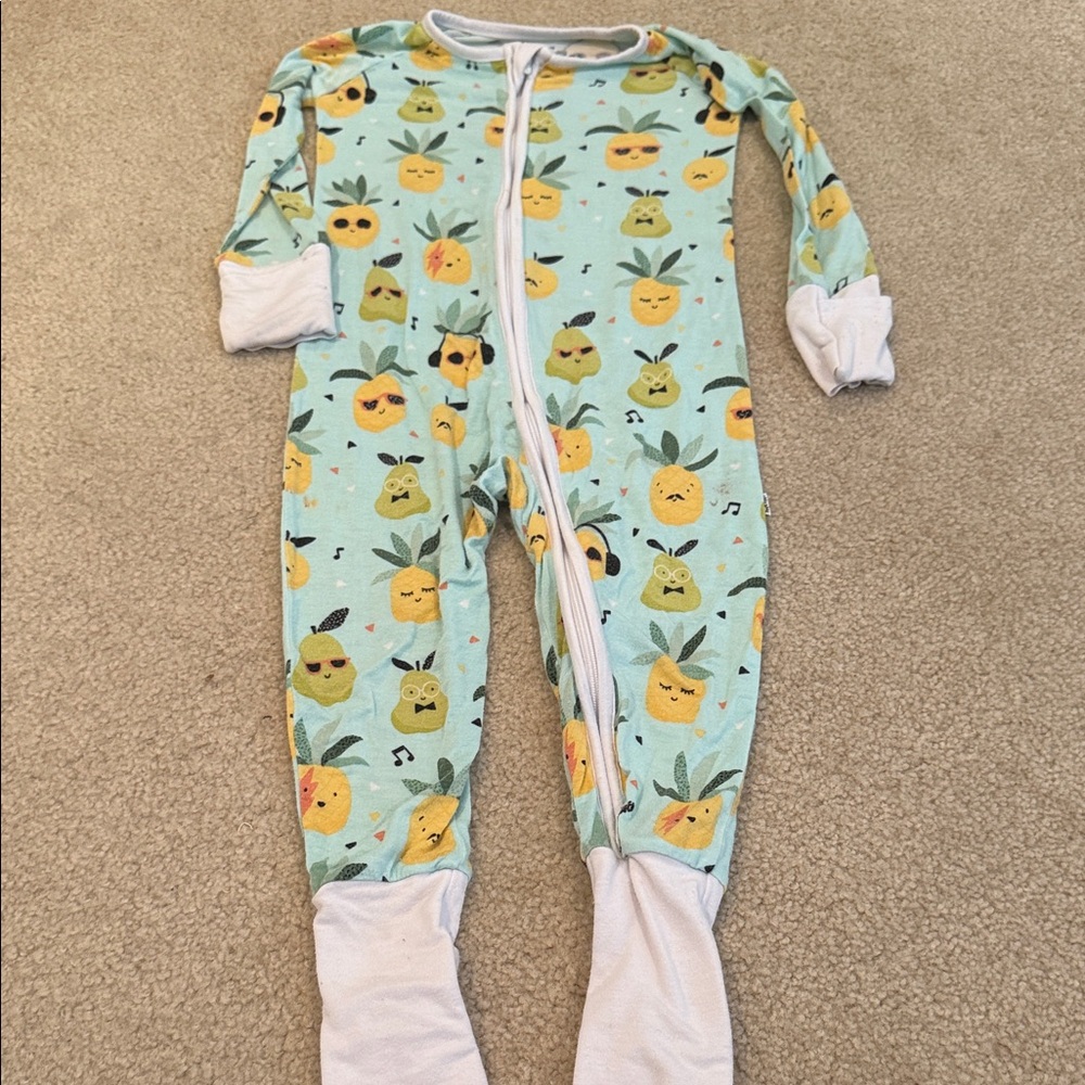 Little Sleepies Pineapple Print Kids Footie
